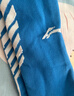 李寧（LI-NING）足球襪兒童長筒襪過膝防滑訓(xùn)練護(hù)腿板襪套高筒長襪子男藍(lán)白-S 曬單實(shí)拍圖