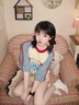 古由卡（GUUKA）潮牌卡通創(chuàng)意短袖t恤女士打底衫夏季新款情侶五分半截袖純棉寬松 奶油白 M 曬單實(shí)拍圖