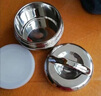 京臣304不銹鋼蘋(píng)果飯盒學(xué)生便攜2層保溫飯盒分格便當(dāng)盒食堂圓形餐盒 圓形蘋(píng)果雙層【1L】 1-2L 曬單實(shí)拍圖