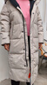 鴨鴨王一博同款312g充絨防寒羽絨服長(cháng)款男女極寒加厚冬季保暖外套HY 燕麥色-YE4B001056A M 曬單實(shí)拍圖