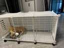 蔻絲狗籠子小型犬帶廁所家用室內(nèi)泰迪比熊陽(yáng)臺(tái)圍欄 曬單實(shí)拍圖