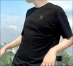 老爺車莫代爾冰絲短袖t恤男士夏季高端速干圓領(lǐng)半袖體恤上衣服男潮官方 1701#藍(lán)色 2XL 140斤-160斤 曬單實(shí)拍圖