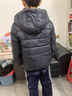雪中飛【壓膠工藝】兒童羽絨服新款男女童秋冬季輕薄保暖外套 黑色 170 曬單實拍圖