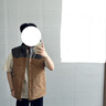 蓋璞男裝秋冬撞色拼接防風(fēng)立領(lǐng)羽絨服馬甲百搭背心外套637540 曬單實(shí)拍圖