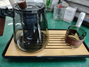 憶壺茶（YIHUTEA）整套茶具泡茶壺套裝玻璃茶杯茶水分離煮茶器辦公室懶人杯子帶茶盤(pán) 【900ml大容量】黑 壺+2杯+托盤(pán) 曬單實(shí)拍圖