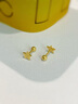 中國珠寶 SINO GEM黃金耳釘星星女足金小金豆耳飾時尚簡約情人節(jié)520送女朋友禮物 星星耳釘【單只】約0.6g 曬單實拍圖