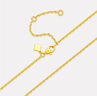 周大福 十字鏈素鏈黃金項(xiàng)鏈(工費(fèi)180)40cm 約3.05g EOF1137 曬單實(shí)拍圖
