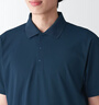 無(wú)印良品（MUJI）  Walker 男式 防紫外線性能 POLO衫 防曬衫防曬衣防曬服BIA05A3S 深藏青色 2XL （185/112A） 曬單實(shí)拍圖