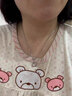 PT950鉑金項鏈女鎖骨鏈素鏈裸細款18白金鏈子送女友情人節禮物 水波鏈輕奢款 50cm 曬單實(shí)拍圖