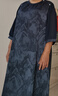 SOEM寬松桑蠶絲連衣裙媽媽裝春夏新款氣質長裙顯瘦高端真絲裙子女 藏青色 高品質面料推薦購買 4XL 建議165-180斤穿 曬單實拍圖
