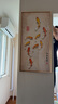 派旦仙夢(mèng)九魚圖入戶玄關(guān)裝飾畫正對(duì)門壁畫燈新中式走廊過道掛畫錦鯉寓意好 年年有魚E【鋁合金金框+晶瓷面】 40x80cm（推薦0.6-0.7米墻面） 【無燈款】 曬單實(shí)拍圖