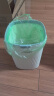 華萍垃圾桶無(wú)蓋大號(hào)10L方形奶黃客廳廚房衛(wèi)生間廁所家用壓圈式垃圾桶 曬單實(shí)拍圖