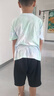 貴人鳥童裝男童夏套裝2025新款男大童休閑短袖t恤兒童夏季運(yùn)動(dòng)服 藍(lán)綠/G跳躍投籃-黑/G貴人鳥白K 140 曬單實(shí)拍圖