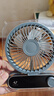 園洲綠桌面小型電風(fēng)扇家用臺式小電扇戶(hù)外露營(yíng)落地冷風(fēng)扇辦公桌臥室廚房空氣循環(huán)扇便攜式夏天降溫神器 【經(jīng)典黑】透明升級款+簡(jiǎn)約輕薄+199檔超強大風(fēng)力 曬單實(shí)拍圖