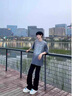 凰梡cleanfit彎刀牛仔褲黑色高腰微喇褲男生美式vibe風(fēng)高街修身直筒褲 黑色 XL 曬單實(shí)拍圖
