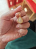 中國黃金（CHINA GOLD）彌勒佛黃金項鏈女足金鑲和田玉吊墜七夕情人節(jié)禮物送女友老婆生日 福運彌勒佛和田玉吊墜+K金鏈 曬單實拍圖