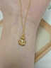 中國黃金（CHINA GOLD）黃金項鏈女足金小金魚(yú)吊墜純金掛墜生日七夕情人節禮物送女友老婆 【賀卡定制/聯(lián)系客服】 曬單實(shí)拍圖