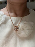 施華洛世奇（SWAROVSKI）Hyperbola項(xiàng)鏈女繩結(jié)吊墜輕奢小眾送女友畢業(yè)禮物女 玫瑰金色 5646722 曬單實(shí)拍圖