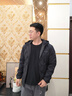 波司登【90鵝絨】短款輕薄羽絨服男菱格紋連帽保暖外套B250131023 曬單實拍圖