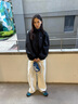 Polar Skate Co Track Jacket 復(fù)古運(yùn)動(dòng)休閑情侶夾克防風(fēng)外套男女 黑藍(lán) M 曬單實(shí)拍圖