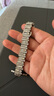表帶哥適用蘋(píng)果手表表帶apple watch S10不規則金屬夏季透氣iwatchs8/7/6/11/se2/1/3/Ultra手鏈男款46MM 曬單實(shí)拍圖