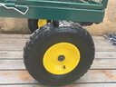 四輪拖車(chē)拉貨小推車(chē)平板車(chē)網(wǎng)車(chē)老虎車(chē)搬運車(chē)載重家用運貨車(chē)輕便 大號120*60*28 充氣輪 曬單實(shí)拍圖