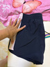 喬丹女童運(yùn)動(dòng)短褲兒童全碼夏季速干梭織褲女孩童裝褲子 黑色 150  曬單實(shí)拍圖