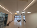 鹿家良品（LUUGAA）云團餐廳吊燈現(xiàn)代簡約奶油風護眼餐廳燈三頭吊燈餐桌燈中山燈具 【薦】護眼95cm無極光63W智能聯(lián)動白 曬單實拍圖