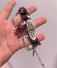 默研（MOYAN）亞比風纏繞鉚釘金屬手鏈朋克愛心少女y2k亞文化霸氣手鏈配飾 重工手鏈【暗紅色】 曬單實拍圖