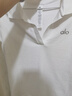 ALO YOGA2025夏季女款褶皺正肩顯瘦短款短袖設(shè)計(jì)T恤運(yùn)動(dòng)商務(wù)瑜伽上衣 白色 M 曬單實(shí)拍圖