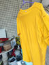 夏季純棉短袖男女同款寬松休閑短袖T恤情侶潮流百搭ins圓領(lǐng)半袖 黃色 5XL 200-215斤 曬單實(shí)拍圖