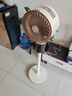 創(chuàng)維【全屋驅(qū)蚊】空氣循環(huán)扇家用電風(fēng)扇落地扇2025新款大風(fēng)量語音遙控輕音節(jié)能臥室小風(fēng)扇Q522 白咖色 曬單實(shí)拍圖