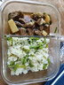 欣美雅（xinmeiya）上班族微波爐飯盒可加熱玻璃飯盒保鮮盒碗便當(dāng)盒分格餐盒保溫飯盒 【小熊包+餐具】兩隔1020+ 400ml 曬單實拍圖
