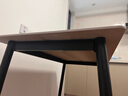 全品屋巖板餐桌家用4-6人小戶型桌椅組合長方形現(xiàn)代簡約吧臺吃飯大桌子 【12MM厚】啞光雪山白 送貨入戶 120cm 【寬70CM】單桌子 曬單實拍圖