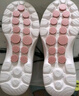 斯凱奇（Skechers）女鞋夏季淺口一腳蹬健步休閑運動鞋舒適輕便懶人健步鞋124508 淺灰色/粉紅色/LLGPKGPK 36 曬單實拍圖