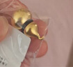 老廟黃金吊墜古法葫蘆掛墜福祿項(xiàng)鏈送老婆老公男女情侶款 多退少補(bǔ) 約6.7g 曬單實(shí)拍圖