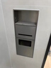 釋風(fēng)不銹鋼壁龕衛(wèi)生間嵌入式垃圾桶金屬成品廁所馬桶壁龕柜置物架定制 槍灰色28*60*13.5cm【帶垃圾桶】 曬單實(shí)拍圖