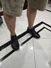 沙馳（SATCHI）男鞋新品時(shí)尚旋轉(zhuǎn)扣休閑板鞋男牛皮舒適防滑耐磨一腳蹬商務(wù)皮鞋男 黑色沖孔-X20462092-3 40 比運(yùn)動(dòng)鞋偏大一碼 曬單實(shí)拍圖