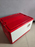 納份愛(ài)收納箱家用加厚大容量超大號秋冬被子衣服整理箱可折疊玩具儲物箱 【櫻桃紅】加大號【49*35*26】 加厚HIPS材質(zhì)/帶滑輪/免安裝 曬單實(shí)拍圖