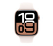 Apple/蘋(píng)果 Watch Series 10 智能手表GPS款46毫米玫瑰金色鋁金屬表殼淡桃粉色運(yùn)動(dòng)型表帶M/L MX2A3CH/B 曬單實(shí)拍圖