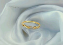 周大福RINGISM 愛(ài)無(wú)限符號(hào)18K金彩金鑲鉆石戒指女生日禮物U155435 14號(hào) -2380 曬單實(shí)拍圖