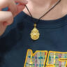 中國黃金（CHINA GOLD）黃金葫蘆吊墜足金999人生四美轉(zhuǎn)運四葉草項鏈七夕生日禮物送女友 【其他克重聯(lián)系客服】 曬單實拍圖