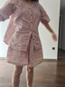 族瑪士（ZUMASHL）純棉短袖短褲睡衣女夏天小碎花網(wǎng)紅風(fēng)薄款夏季大碼家居服套裝春秋 M 【70-120斤/155-165CM】 曬單實(shí)拍圖