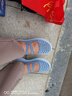 西域駱駝（VANCAMEL）女鞋老北京布鞋踩屎感休閑鞋中年網(wǎng)鞋一腳蹬編織鞋舒適大碼媽媽鞋 藍色 36 曬單實(shí)拍圖