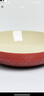 酷彩（Le Creuset）法國炻瓷深盤冷熱菜盤餃子盤家用餐具餐盤水果沙拉盤20cm紅色 曬單實(shí)拍圖