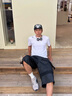 安踏（ANTA）冰絲速干短袖t恤男夏季白色薄款透氣高端男士青少年跑步運(yùn)動(dòng)上衣 A款純凈白【冰絲速干】 L 適合120-140斤 /175 曬單實(shí)拍圖