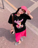AC-AICHEN玫粉色牛仔半身裙女2025年夏季新款韓版高腰顯瘦百搭開叉包臀裙子 玫紅色半身裙 S 曬單實拍圖
