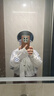麥哈頓電動車騎行冰絲防曬衣帶帽一體防曬面罩遮陽帽防曬服騎 淺灰色【帶鏡面】 80-160斤 曬單實拍圖