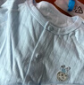 貝瑞加（Babyprints）嬰兒連體衣2件夏季短袖嬰兒衣服新生兒純棉哈衣輕薄爬服 白藍(lán)90 曬單實(shí)拍圖
