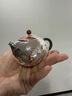季慕家純銀999手工一張打銀壺 葫蘆鏨刻茶壺泡茶壺家用純銀茶具 約115±3克 +證書(shū)+禮盒 150ml 曬單實(shí)拍圖